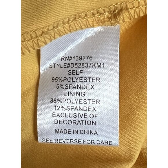 Daniel Rainn Mezzie Halter Neck Dress~Size XS~Yellow Floral Midi~NWT ~ L1 07 - Picture 11 of 12